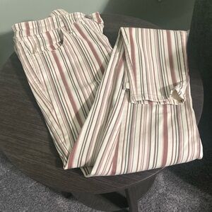 American Eagle twill striped jeans